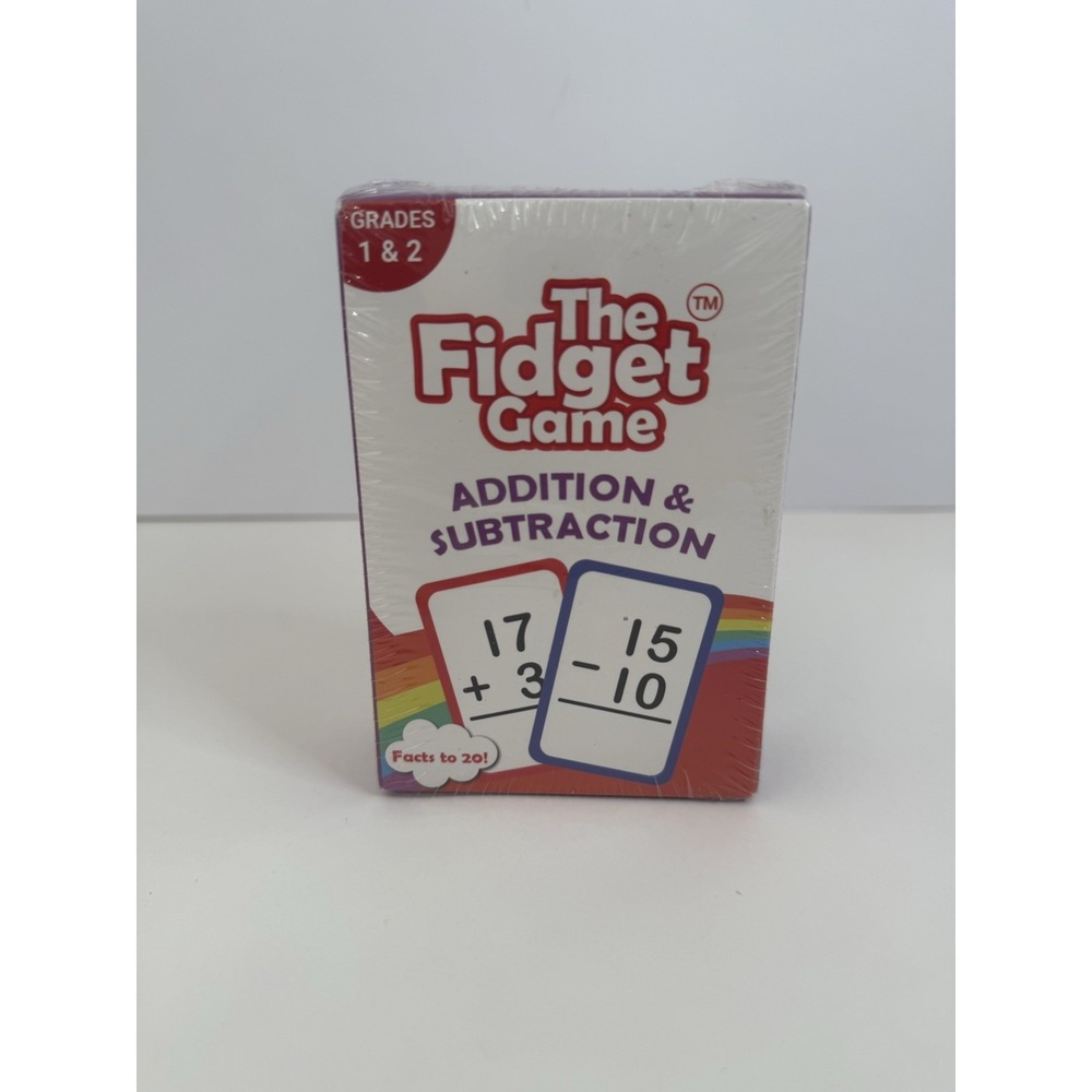 The Fidget Game Addition‎ & Subtraction Grades 1 & 2 Math Flash Cards NEW SEALED